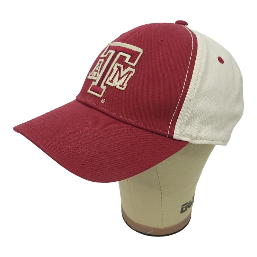 The Game Texas A&M Aggies Strapback Cap Trucker Baseball Hat Maroon White - Picture 3 of 12